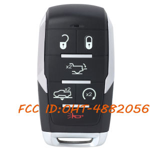 KEYECU OHT-4882056 Smart Keyless Remote Key Fob for Dodge Ram 1500 Pickup 2019 2020 2021 2022 2023 2024 68442912 68312808