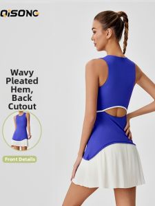 Anti-see-through Quick-dry Lace-up Yoga Dress