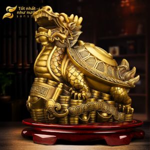 sanstyle | Tượng Rùa Đồng Trang Trí Hút Tài Lộc