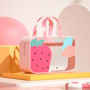 Travel Portable Waterproof Swimming Bag Wet And Dry Separation Large Capacity Transparent Storage Bag for Toiletries And Swimwear