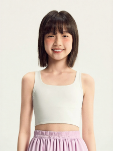 JOLLY BEAN | Girls Wide-Strap Cross-Back Outerwear Sports Bra