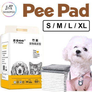 SKISOPGO Bamboo Charcoal Dog Pee Pad for Pets Urine Pad Cat Training Pads Thick Deodorant Disposable Pee Pad
