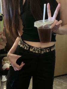 Có Thể Điều Chỉnh Retro Nghệ Thuật Thắt Lưng Có Khóa Kim Cho Nữ Thoải Mái In Da Báo Thời Trang Sành Điệu Phụ Kiện Cho Váy Và Trang Phục Thoải Mái