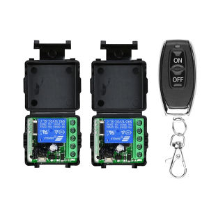 DC12V 1CH 10A Relay Receiver Transmitter Universal Wireless RF 433Mhz Remote Control Switch For Garage Door Electromagnetic Loc
