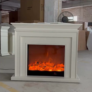 เตาผิงAi รุ่นสั่งงานด้วยเสียงเปลี่ยนสีได้หลายสีอิเล็กทรอนิกส์เครื่องทำความร้อนใช้ในครัวเรือนแบบฝังสไตล์อเมริกัน/ตู้ตกแต่งจำลองอิเล็กทรอนิกส์ห้องรับแขก/จัดส่งฟรีพร้อมตีลังไม้กันแตก