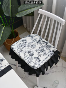 Đệm Ghế Ăn Bằng Gỗ Nguyên Khối Kiểu Pháp Có Viền Lá Sen Cao Cấp Có Thể Tháo Rời Chống Trượt Dùng Tại Nhà Đệm Ghế Ăn Bằng Mút