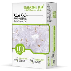 sAMZHE | Shielded Gigabit RJ45 Connector Cat6 Crystal Head Network Cable