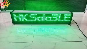 Running Text Hijau Dua Sisi 20x100cm Wifi Outdoor