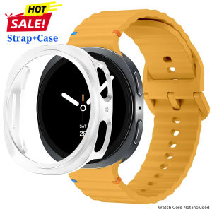 Hot Sale PC Case+Silicone Band for Samsung Galaxy Watch 8 40mm 44mm Bracelet Hollowed Protector Cover Galaxy Watch 8 Bracelet