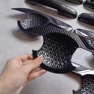 Paket Outer Cover Handle Pegangan Pintu Tank Cover Suzuki Ertiga 2012 - 2017 Glossy Carbon