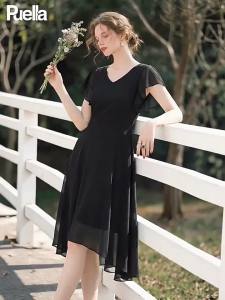 puella | Đầm Dài Mỏng Dáng Eo Phong Cách Pháp Mới Mùa Hè