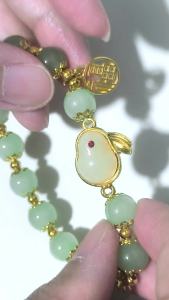 children jade imitation plastic bracelet