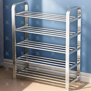 Stainless Steel Space-saving Reinforced Shoe Rack