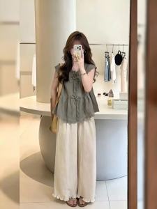 NIUVIES | Elegant Scholar Style Korean Fashion Two-piece Set