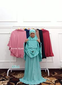 [HUSNA HIJAB] Mukena Anak Nafisa / Mukena Anak Rayon Polos / Mukena Anak Rempel