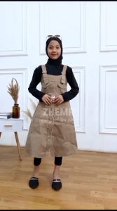 Overall anak jumpsuit usia 4 sampai 11 tahun bahan katun kombet tuwil stret