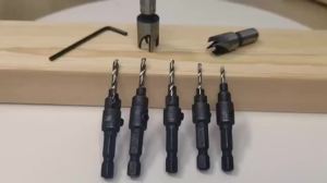 Countersink Drill Bit Set for Wood Counter Sink Wood Pilot Screw Hole Cutter Counterbore Reamer Tapered Chamfer Woodwooking Tool
