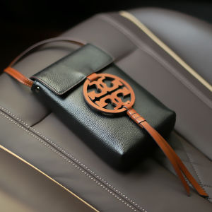 Genuine Leather Mobile Phone Bag Womens Crossbody Mini Bag Soft Leather Vertical Style Single Shoulder Satchel Small Pouch