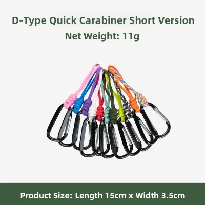 New Multifunctional Outdoor Camping Quick Hang Keychain Lanyard Anti-Lost Wrist Hook Triangle Fast Hang Carabiner Keyring