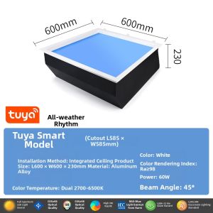 WANLIYANG | Smart Natural Light Kitchen Bathroom Corridor Ceiling Lamp