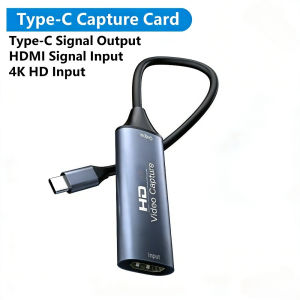 USB 2.0 3.0/Type-C Video Capture Card 4K 30Hz HDMI To Type C for Macbook PS4 PC Game DVD Camera Recording Live Streaming Windows