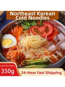 Authentic Northeast Korean Style Sweet & Sour Cool Buckwheat Noodles With Sauce Quick Meal