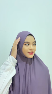 Kiswah - Paket Hemat Hijab Syari Salma Khimar ( 3 PCS ) Wanita Kerudung Muslim Instan Panjang Khimar