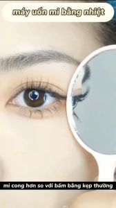 Máy uốn mi nhiệt bằng điện dụng cụ kẹp bấm mi điện làm nóng uốn cong lông mi trang điểm làm đẹp cho nữ