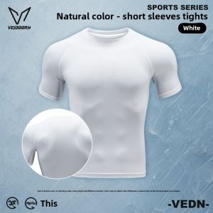 Veidoorn | Mens Compressing High Elasticity Training Top for Basketball Running