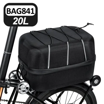 NEWBOLER Folding Bike Handlebar Bag Multi-functional Brompton Bag Bike Front Bag Bike Basket Bag For Brompton Folding Bike