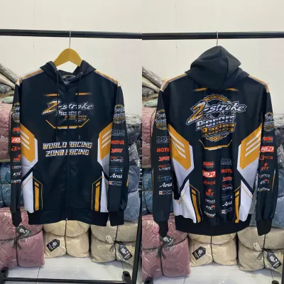 jaket racing/jaket racing hell/jaket racing start/jaket racing pionerr full printing motip terbaru pria wanita size L XL XXL