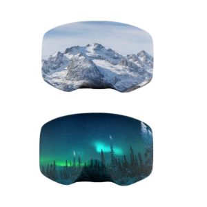 Ski Goggle Cover Scratch-Proof Snowboarding Goggle Protector Cover Elastic Ski Eyewear Cover Snow Sport Glasses Protective Gear