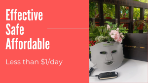 (SG 1 YR warranty) 368LEDS Advanced Red Light Therapy Mask for Skin Rejuvenation Anti-Aging & Anti-Acne - Comfortable Head Strap with 12-Month Warranty