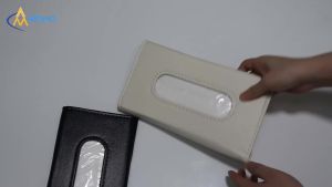 Easy Install Leather Sun Visor Mount Tissue Box Convenient One Hand Paper Extraction Storage Pouch Interior Modification Parts