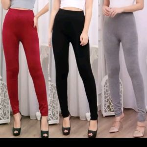Legging HW wanita/Legging lembut/legging panjang/legging tebal/HW hitam lembut panjang putih