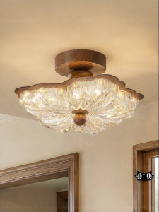 FANCY LAMP CLUB | Elegant Eye-Protecting Floral Ceiling Light