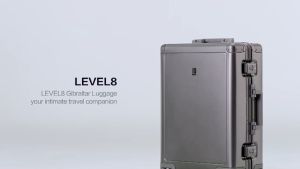 Level8 Gibraltar trolley luggage case 20" SILVER