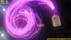 Sợi quang phát cạnh lấp lánh (phát cạnh điểm) đa lõi vỏ trong suốt 3mm lõi gồm 3 sợi 0.75mm