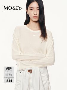 MO&Co. | Fake Two Pieces Thin Lightweight Sweater