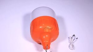 BÓNG ĐÈN TÍCH ĐIỆN 100W BÓNG ĐEN CHỐNG NƯỚC SẠC USB SIÊU SÁNG CÓ MÓC TREO TIỆN LỢI