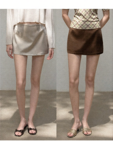 Cantonstory | Anti-peek Slimming A-line Mini Skirt