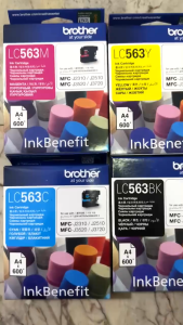 หมึกแท้ Brother LC-563 Black/Cyan/Magenta/Yellow 4 สี