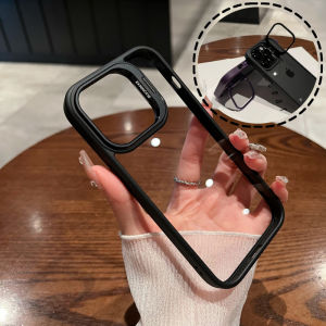 เคสโทรศัพท์มือถือ UMJ สำหรับ iPhone 16 pro พร้อมฟิล์มเลนส์ 17pm แบบพับได้ ไม่เปิด 15 Apple 14 pro Max ระดับไฮเอนด์ 13 ครอบเต็ม 12 โปร่งใส ป้องกัน