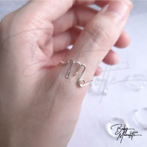 twelve zodiac ring . wire wrapped ring .  handmade . silver plated . 十二星座 . 十二星座戒指 [ ready stock 📦 ]