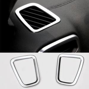 ABS Ô Tô Lỗ Thông Khí Vòng Tròn Viền Cho Xe Kia Sportage 4 QL 2016-2021 Bộ 2 Miếng Dán Bảo Vệ Điều Hòa Không Khí