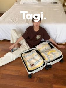 Tagi. Star Travel Storage Bag Clothes Storage Bag Packing Organiser กระเป๋าเดินทางพับได้