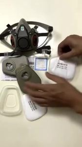 New 6200 Dust Gas Mask With 7093 Suit P100 Filter Half Face Gas Respirator For Painting Spraying Polishing Work Safety