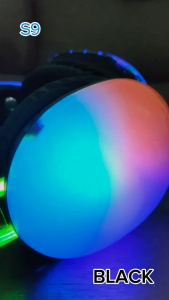 V2S S9 Wireless Gaming Headphones with Dynamic RGB Lights HD Microphones and Extra Bass for Stereo Sounds