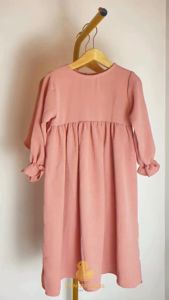 DUNIAKIDS - Gamis Anak Perempuan Maldina Cringkle / Baju Muslimah Anak Lokal Kekinian