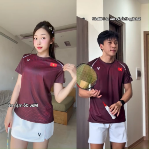 Áo Cầu Lông Quần Cầu Lông Bộ Cầu Lông Nam Nữ Chuyên Nghiệp Vải Thoáng Khí A1006 - V Badwear